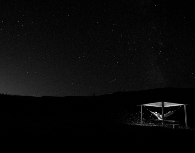 Under The Stars In The Middle Of The Great Salt Lake