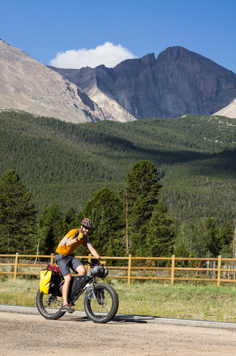 Dave Cruising by Longs Peak
