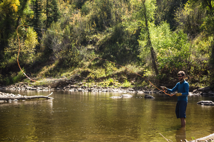 Dave Fly Fishing on the Elk River