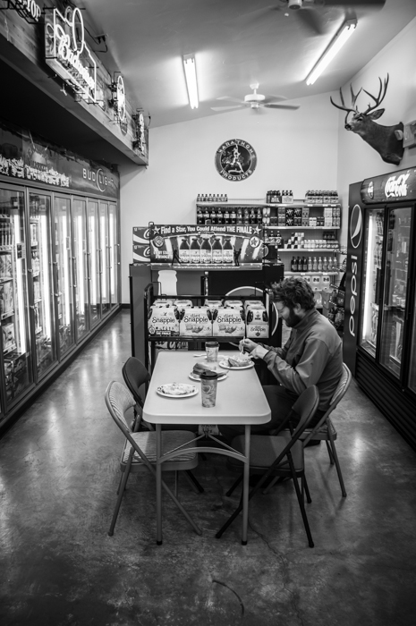 Dave Munching in the Beer Isle