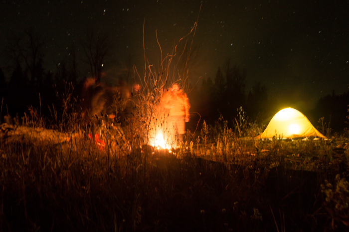 Camping on the Canadian Border